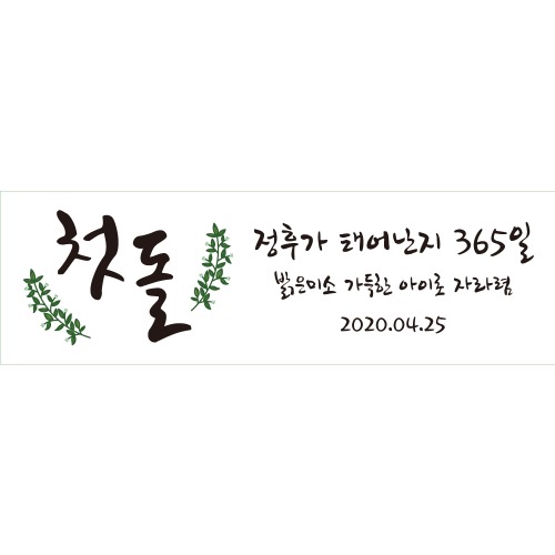 e베이비랜드,B1611 현수막 / 첫돌현수막 셀프백일상 생일파티