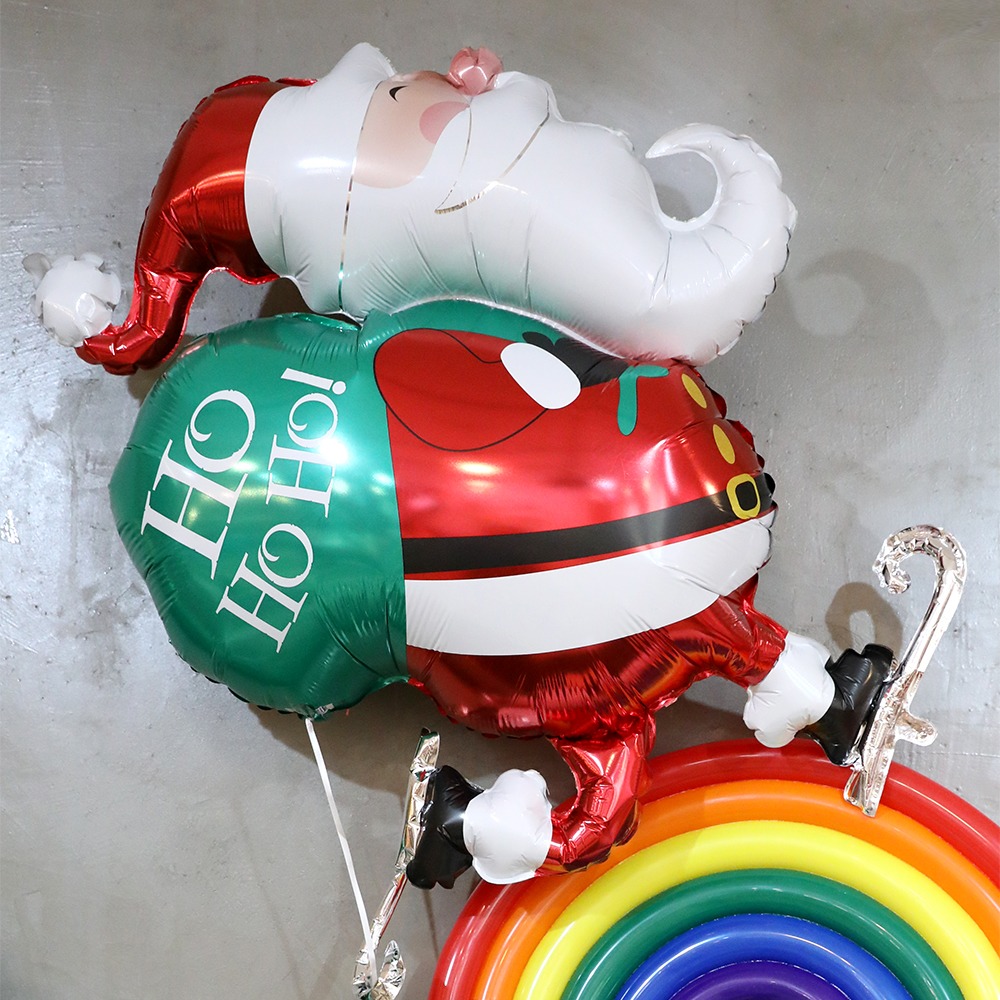 e베이비랜드,[GRABO 그라보] 산타풍선 스케이팅 산타 45인치 / 크리스마스풍선 홈파티